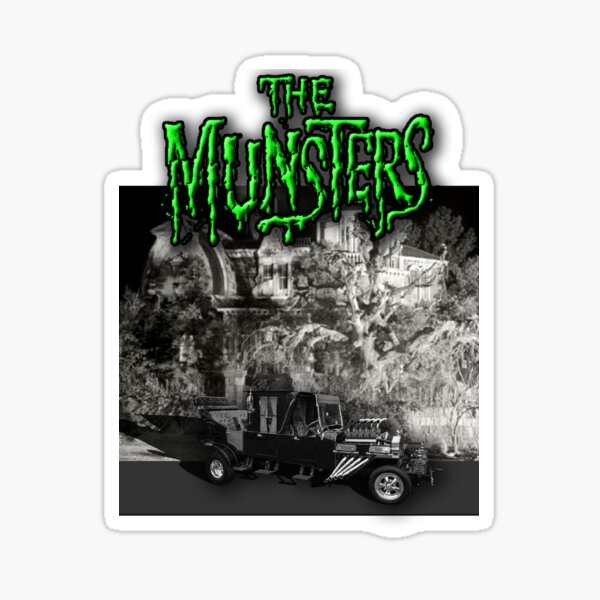The MUNSTERS '60's TV show Marilyn & The Koach Bumper Sticker or Fridge Magnet 