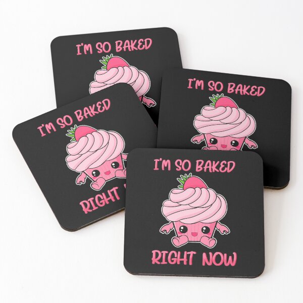 Item preview, Cute & Funny I'm So Baked Right Now Cupcake Pun designed and sold by perfectpresents.