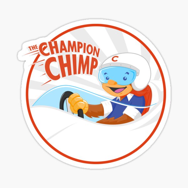 The Champion Chimp Racer 1 Sticker