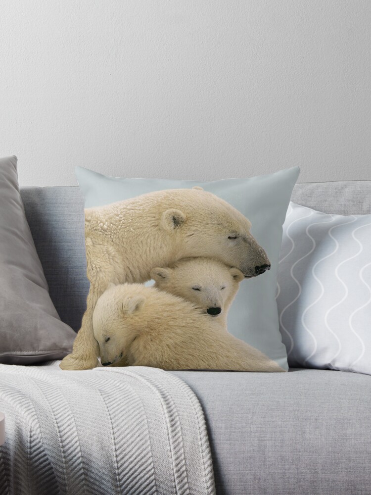 white bear pillow