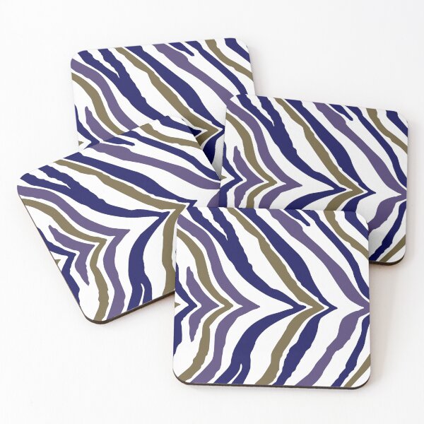 Item preview, Multi-Zebra (Plum, Olive, Navy Blue and White) designed and sold by XCEEDTRANSITION.