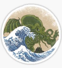 Hokusai Cthulhu Sticker