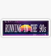 Car Slap - Running in the 90s Sticker