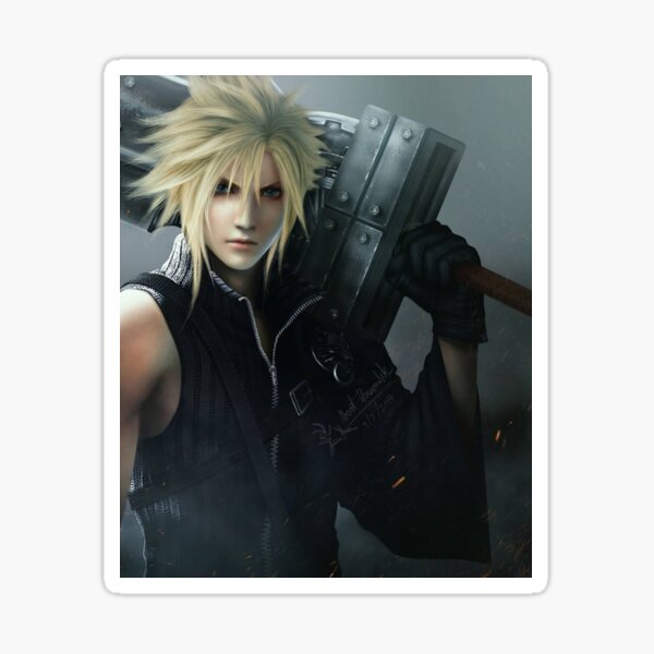 [final Fantasy Vii] 4 Cloud Strife Sticker For Sale By Brigie99