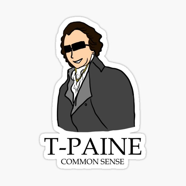 Artikel-Vorschau von T-Paine und gesunder Menschenverstand, designt und verkauft von crispians.