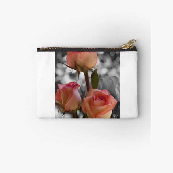 Item preview, Apricot Roses with Black and White bacground designed and sold by Connie Pinson.