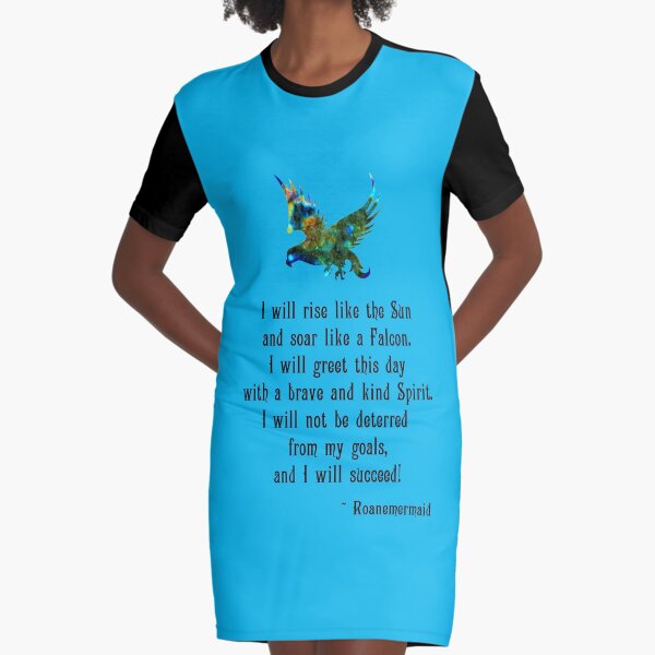 Success Affirmation Graphic T-Shirt Dress