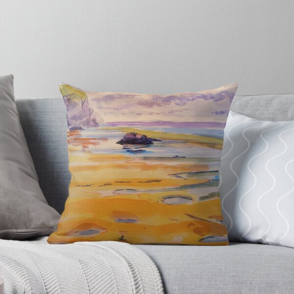 Item preview, Bedruthan Steps beach in Cornwall watercolour sketch designed and sold by MikeJory.