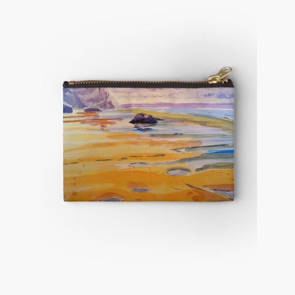 Item preview, Bedruthan Steps beach in Cornwall watercolour sketch designed and sold by MikeJory.