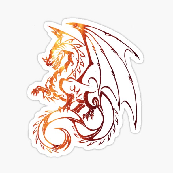 Dragon Space Sticker
