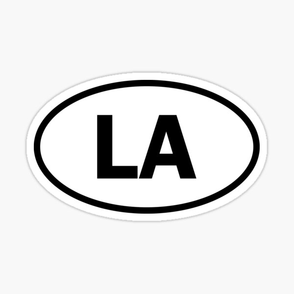 Item preview, Louisiana / Los Angeles - LA - adhesivo ovalado y más designed and sold by welikestuff.