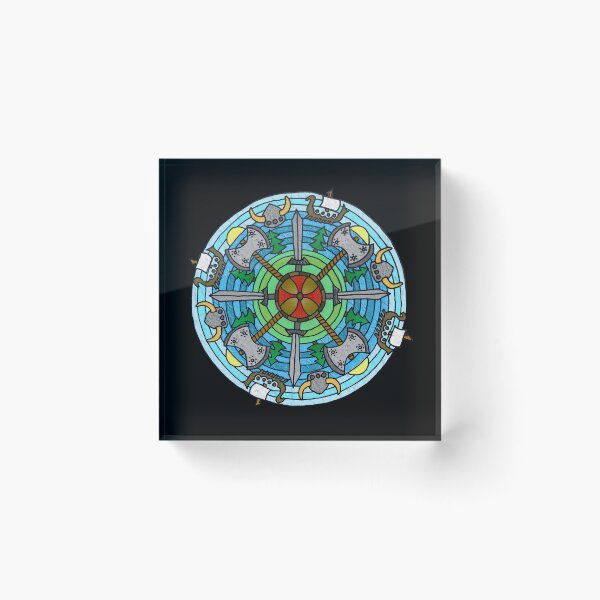 Item preview, Viking & Nordic Themed Mandala designed and sold by gorff.