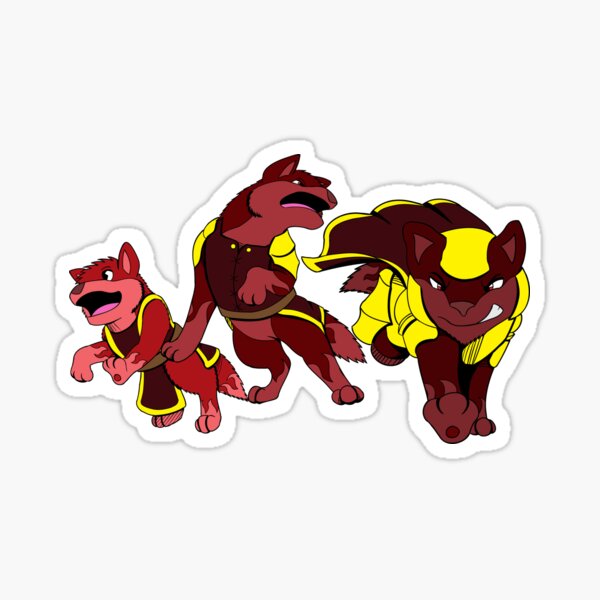 Knightic Wolf Line Sticker