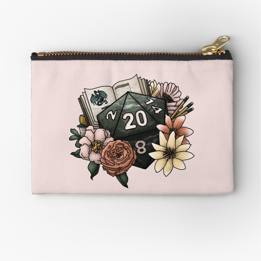 Dungeon Master D20 - Tabletop Gaming Dice Zipper Pouch