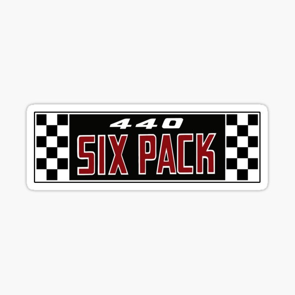 440 Six Pack Design Sticker