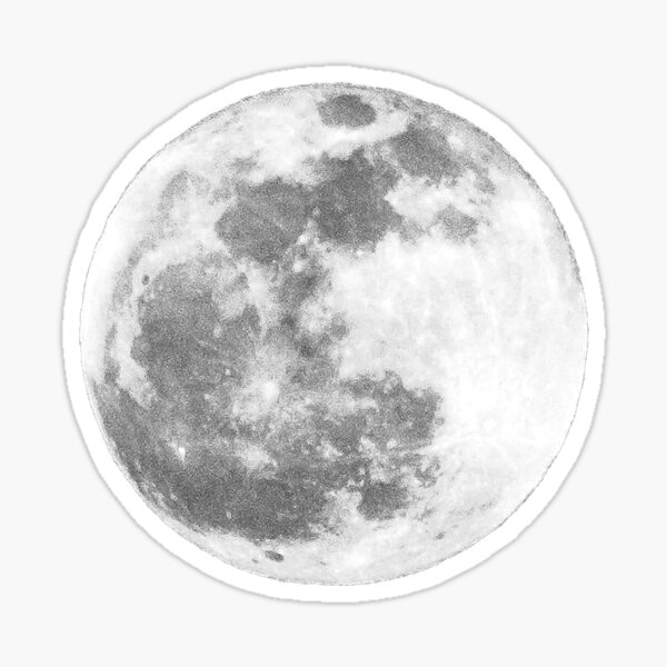 man on the moon sticker by creatingrayne redbubble