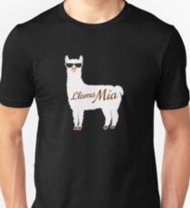 Llama Mia Mama Mia Best Gift For Alpaca Lovers Slim Fit T-Shirt