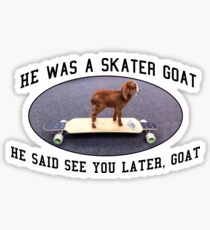 Skater Goat Sticker
