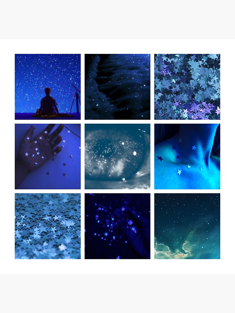 Blue Stardust Moodboard Sticker By Ssnowstarr Redbubble 2049