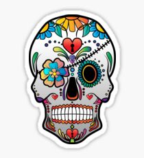 Pegatina Sugar Skull sin antecedentes 3
