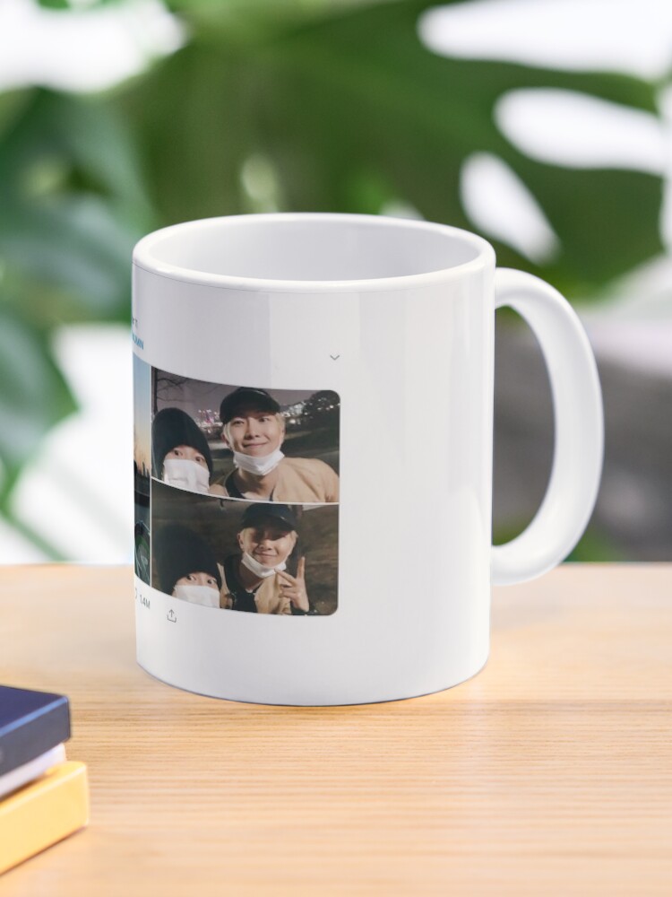 bts twitter tweet bike ride bts namjoon jimin | Coffee Mug