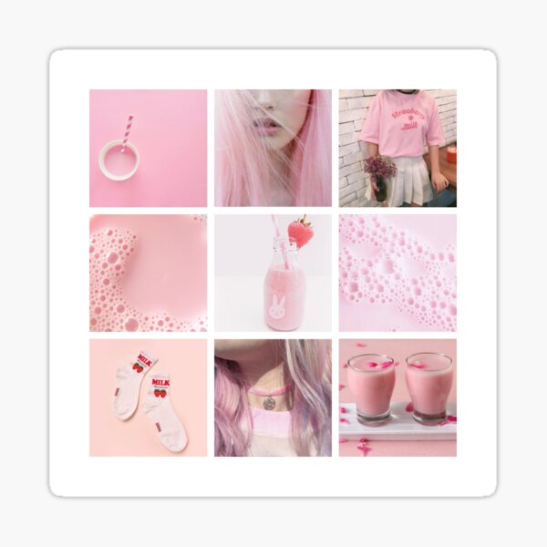 Pastel Theme Mood Board Fashion Accessories Stock Photo 418955800