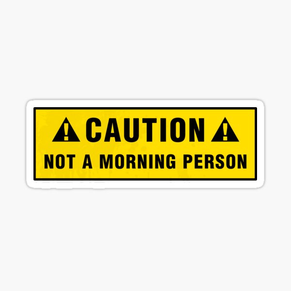 Caution: This is a warning label Sticker for Sale by Zero Dean