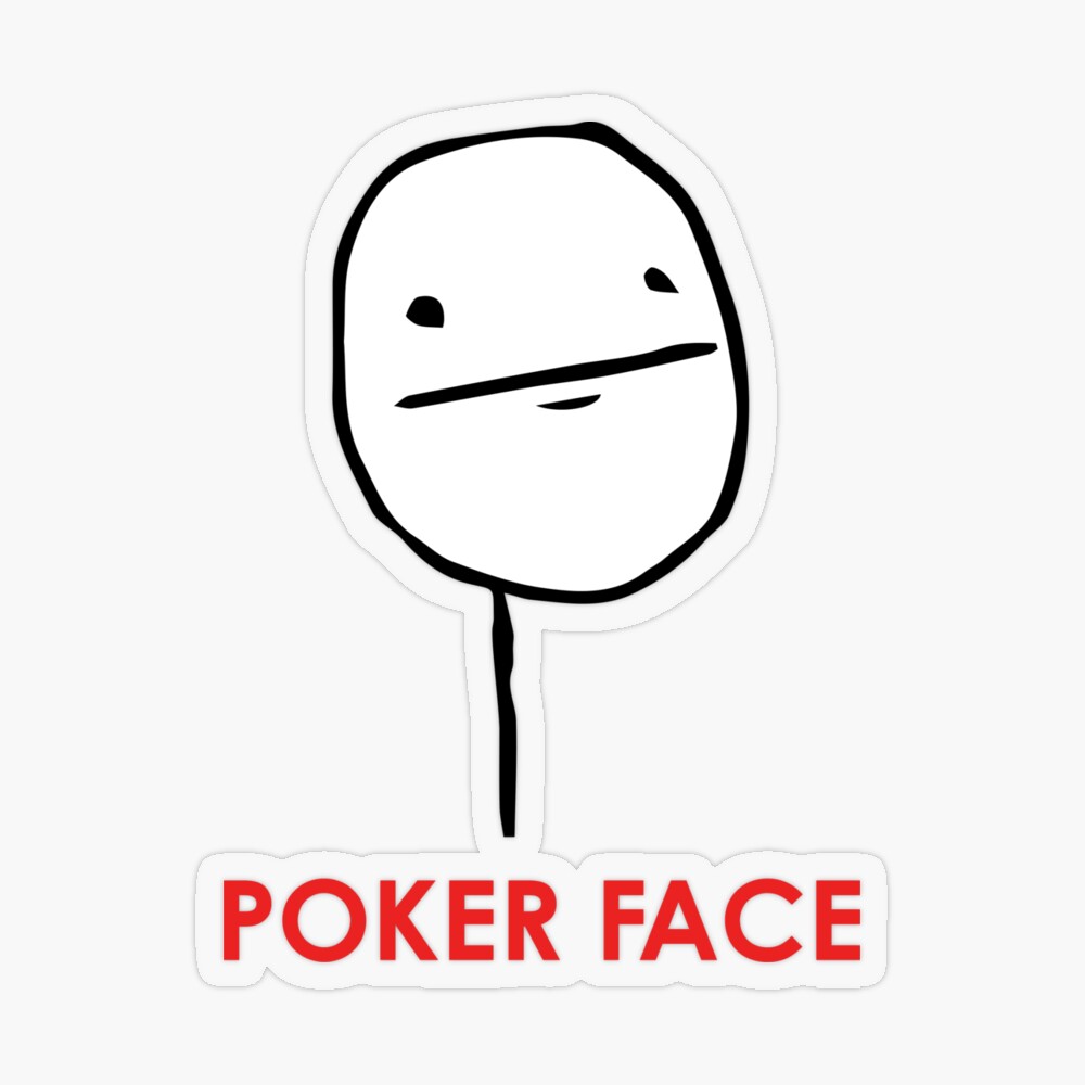 MEME: Poker Face Tote Bag for Sale by design-jobber