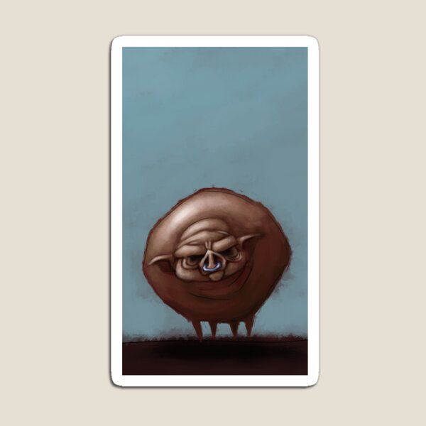 Item preview, Grumpy Old Fat Pig with Nose Ring designed and sold by astralsid.