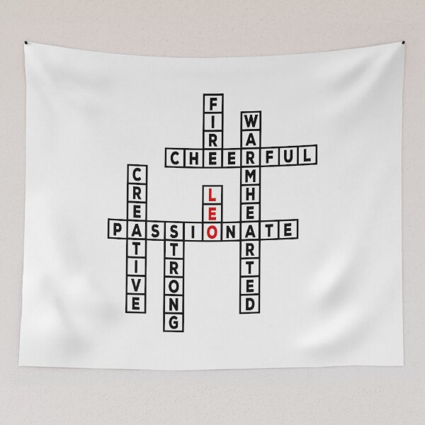 Item preview, Zodiac Leo Sign Crossword Puzzle designed and sold by DeesDeesigns.