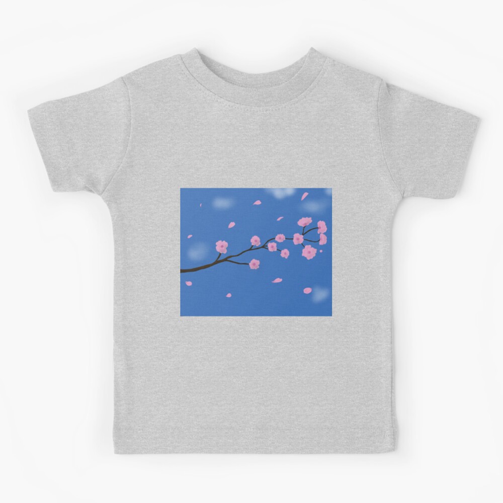 Spring Cherry Blossoms Kids T Shirt By Rosiediamond Redbubble - the cherry squad shirt roblox