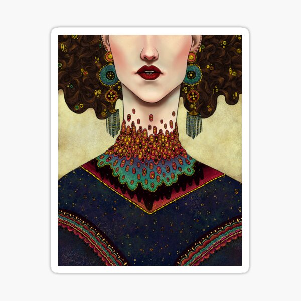 Klimt Muses 2 Sticker