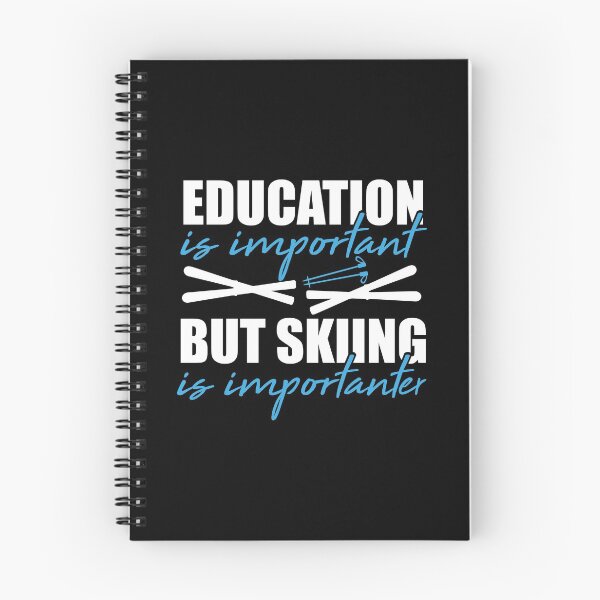 Item preview, Skiing Shirt Education Is Important Skiing Is Importanter Gift Tee designed and sold by haselshirt.