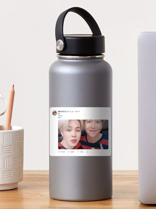 bts jimin namjoon rm selfie twitter tweet | Sticker