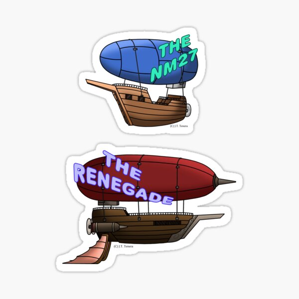 Sky Ship Sticker Set Sticker