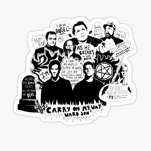 Supernatural Stickers Cute SPN Stickers Group 1 