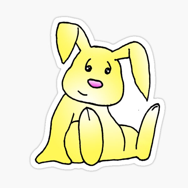 Item preview, Yellow Bunny Rabbit designed and sold by jkartlife.