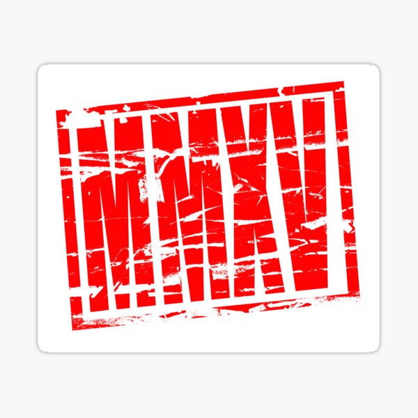 mmxv-2015-in-roman-numerals-red-rubber-stamp-sticker-by-stuwdamdorp