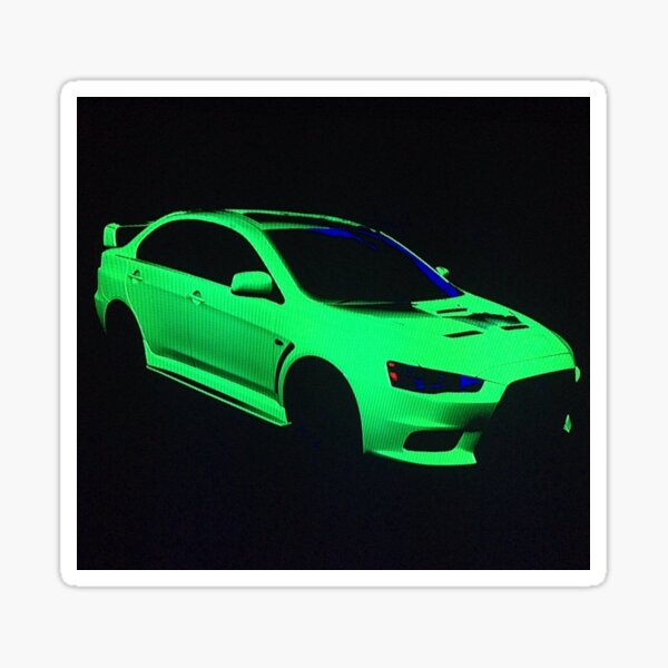 "Mitsubishi Lancer Evolution X" Sticker for Sale by ApexGrinch Redbubble