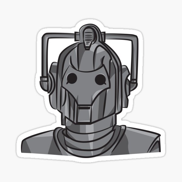 Cyberman Sticker For Sale By Lauramazing Redbubble