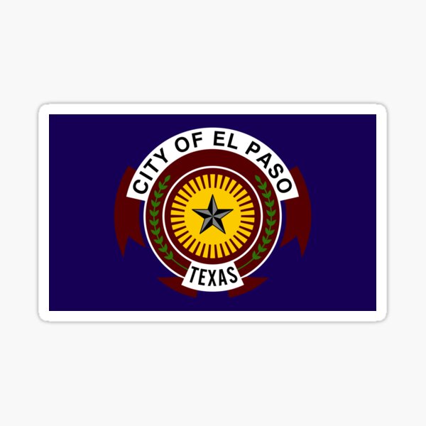 "Flag of El Paso" Sticker by abbeyz71 Redbubble