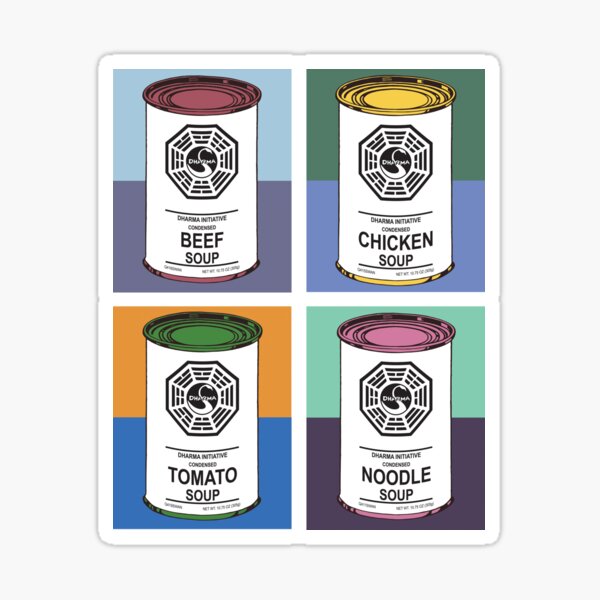 Dharma Initiative Soup Cans Sticker