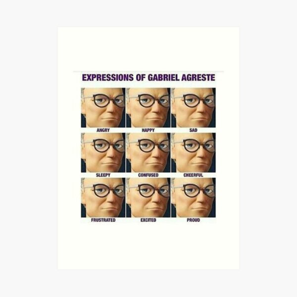 Expressions Of Gabriel Agreste Art Print By Mommylife Redbubble