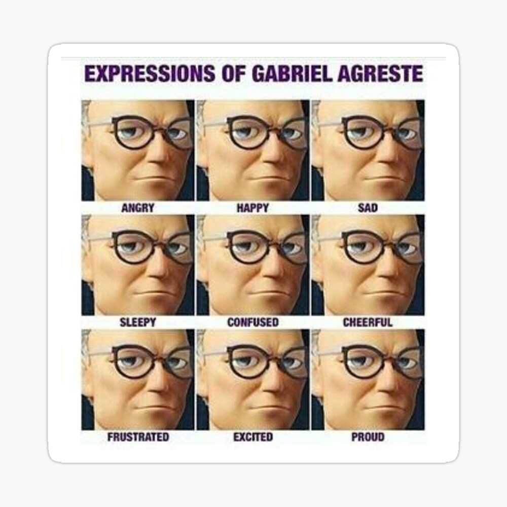Expressions Of Gabriel Agreste Poster By Mommylife Redbubble