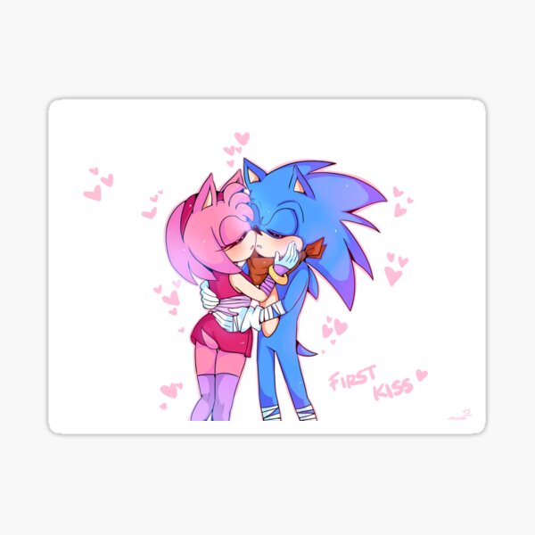 Sonic and Amy ~ First kiss. (By Kaji-Tanii) : r/SonicTheHedgehog