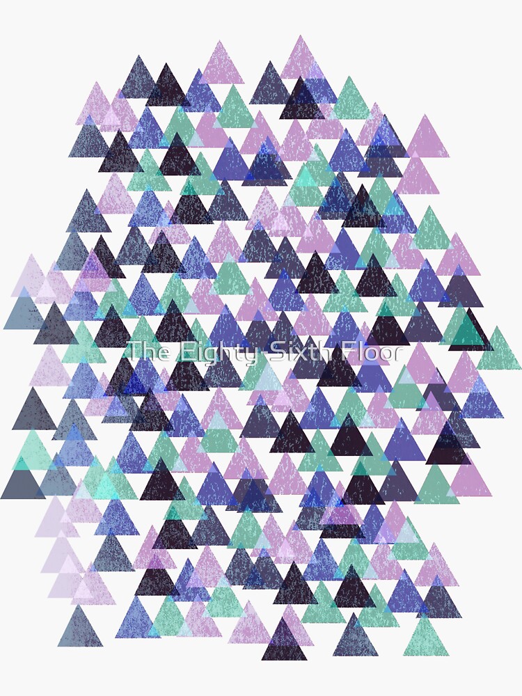 "Triangles Are My Favourite Shape" Sticker by lisa86f Redbubble