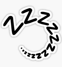 Sleeping tired zzz Sticker