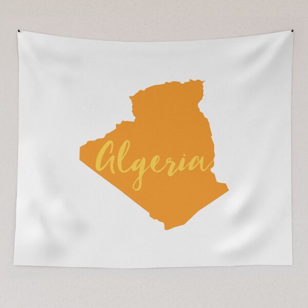 Item preview, Algeria map with fancy text designed and sold by thetypographer.