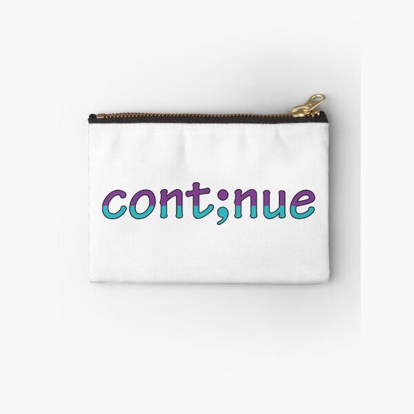 Item preview, Semicolon; Continue / Cont;nue in Purple Teal designed and sold by Jenny Zhang.