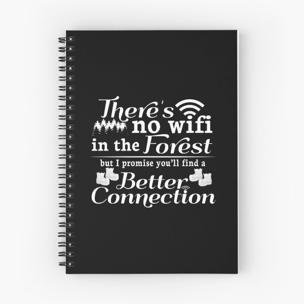 Item preview, Funny Camping Lover Quote - No Wifi in Forest designed and sold by LatinAmericaFocus.